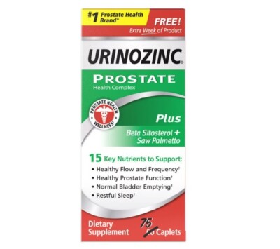 Prostate Plus, Clinical Strength Saw Palmetto & Beta Sitosterol, 75 caplets