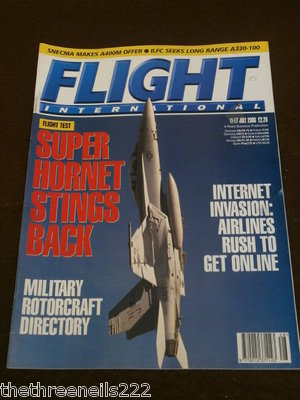 FLIGHT INTERNATIONAL # 4737 - SUPER HORNET FLIGHT TEST - JULY 11 2000