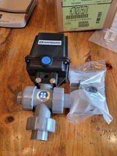Hayward EAU28220A 3/4"-Inch EAU28 Series Actuated 3-Way True Union Ball Valve.
