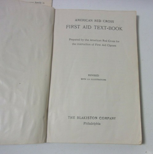 First Aid vintage Books Civil Defense Handbook Text Book American Red Cross - Picture 4 of 9