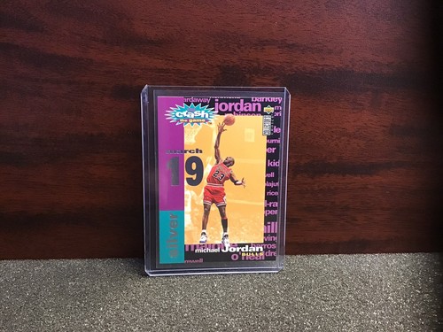 MICHAEL JORDAN 1995-96 COLLECTOR'S CHOICE CRASH THE GAME SILVER #C1 HOF Mar 19