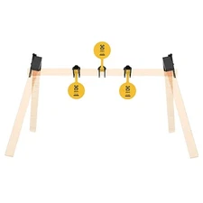 Caldwell 3pc 8" Hanging Yellow Steel Target Plate Kit w/ Frame Brackets #1215375