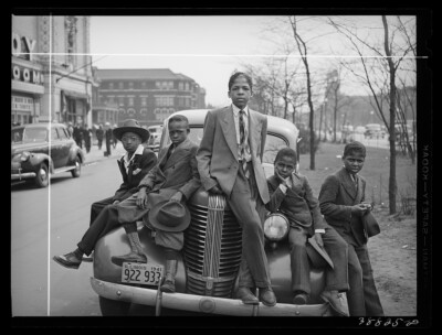 8'' x 10'' Photo 1941  Negro Boys on Easter Morning. Southside, Chicago