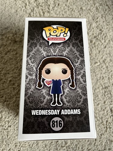 Funko Pop! The Addams Family Wednesday Addams #816 Hot Topic con pila rigida!✅ - Foto 2 di 7