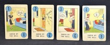 VINTAGE 1941 BLONDIE COMIC STRIP-Saved By The Bell-PLAYING CARDS-SET OF 4