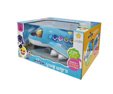 Pinkfong Baby Shark Sing-along Aeroplane Sound Friction LED Light Kid Play Toy