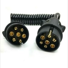 Car Trailers Wiring 7 Pin Towing Extension Cable Lead Plug Socket Connector 1.5M