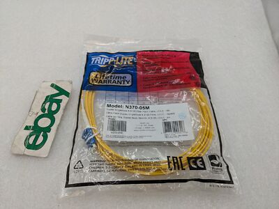 Tripp Lite N370-05M 5M Duplex Singlemode 8.3/125 Fiber Optic Patch Cable LC/LC