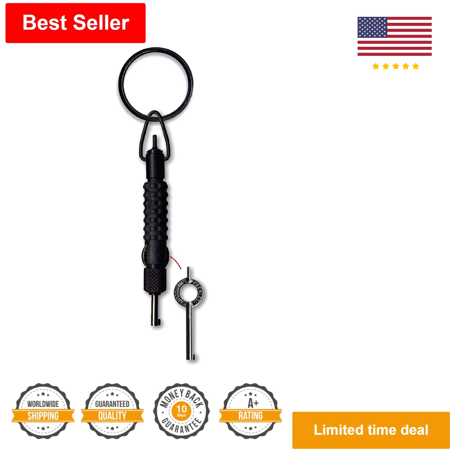 Stainless Steel Extension Tool with Handcuff Key - Powder Coated Finish ...