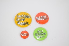 Lot of 4 pin back campaign buttons for Warren Magnuson - Senator
