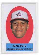 Juan Soto #69PO-10 2021 Topps Archives 1963 Topps Peel-Off Washington Nationals