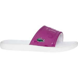 lacoste sliders pink