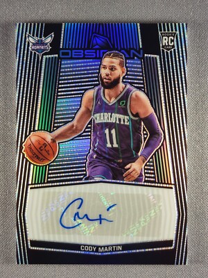 2019-20 Panini Obsidian #RA-CMT Cody Martin Rookie Auto /99 Silver