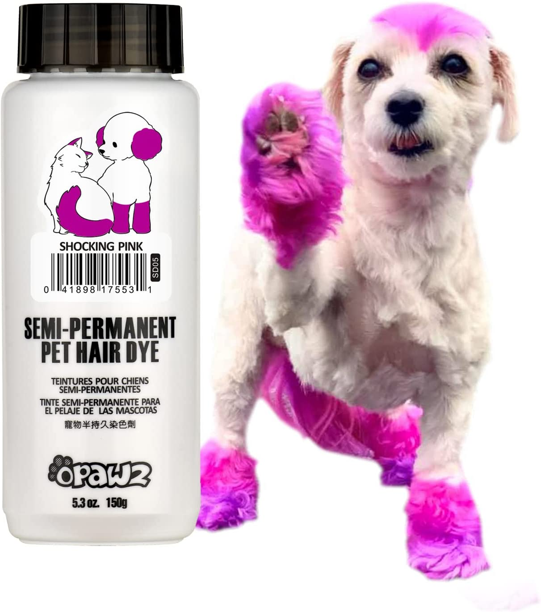 Opawz Semi-Permanent Dog Hair Dye, Food-Grade Pigment Dog Dye, Non-Toxic  Pet Dye