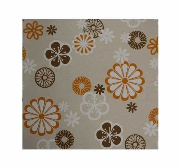 Bn Walls Tapete Flex Flash Funky 45890 Creme Braun Orange Blume Vliestapete-image