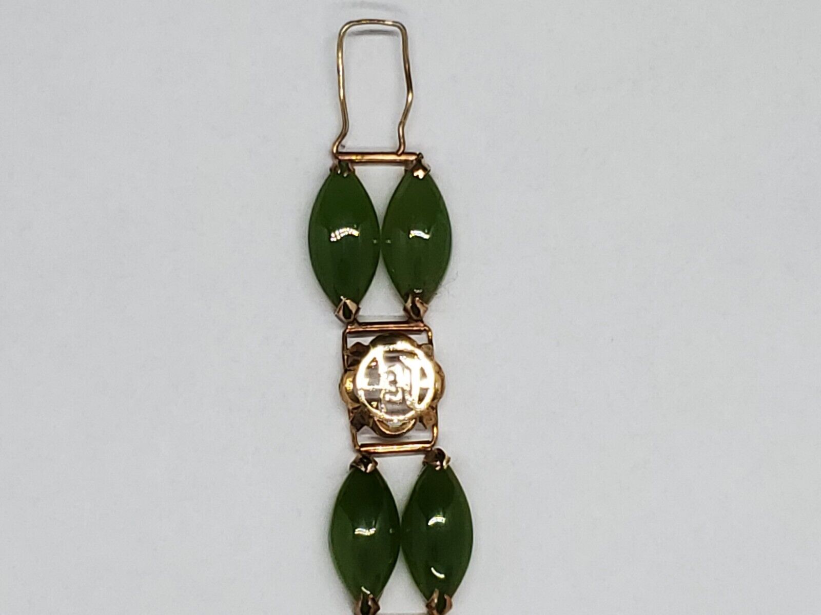1960's Rare Vintage Nephrite Spinach Jade Chinese… - image 9