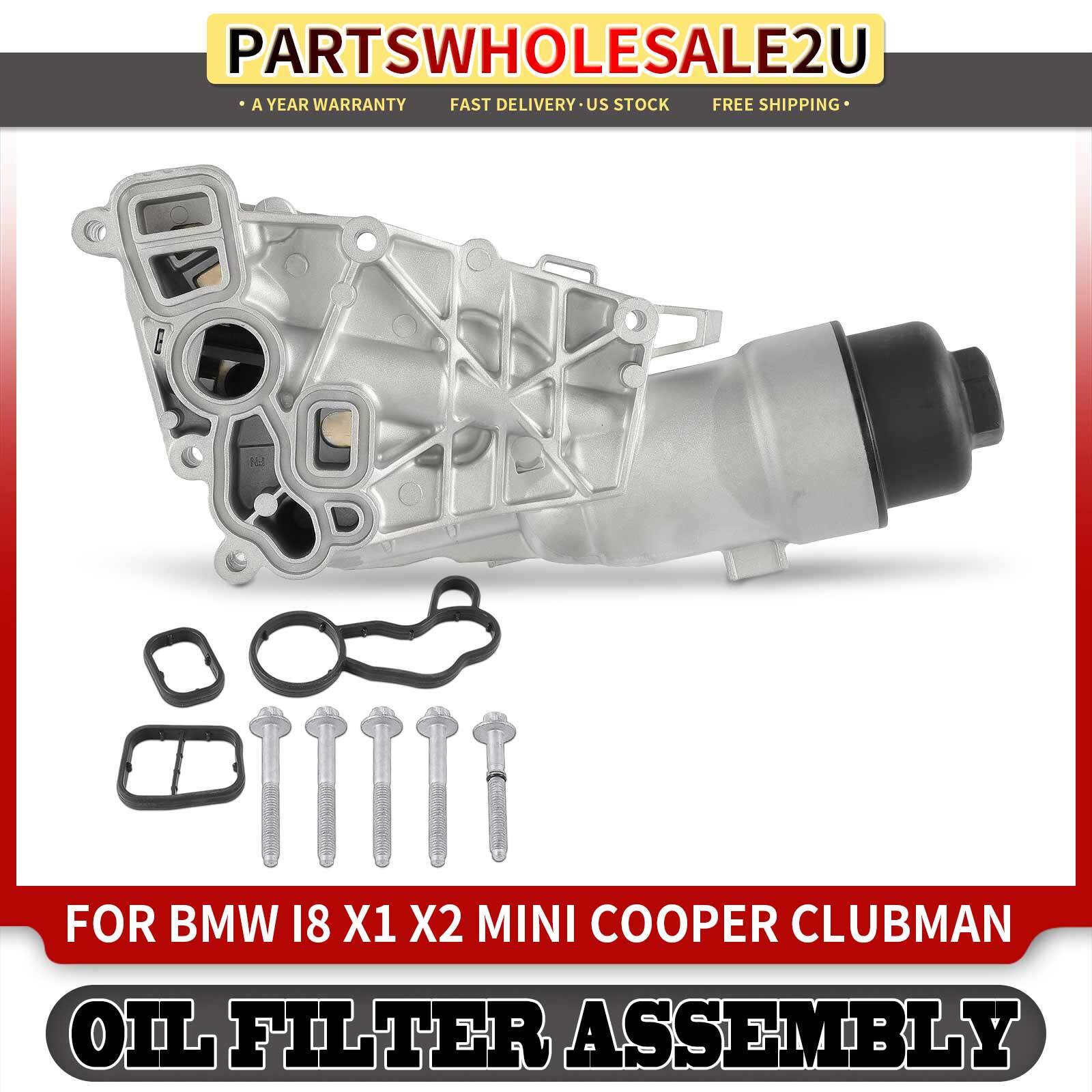 Engine Oil Cooler Filter Housing Assembly for BMW i8 14-17 19-20 X1 Mini Cooper