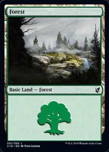Forest (301) x4 - Commander 2019 - NM-Mint, English - Commander 2019