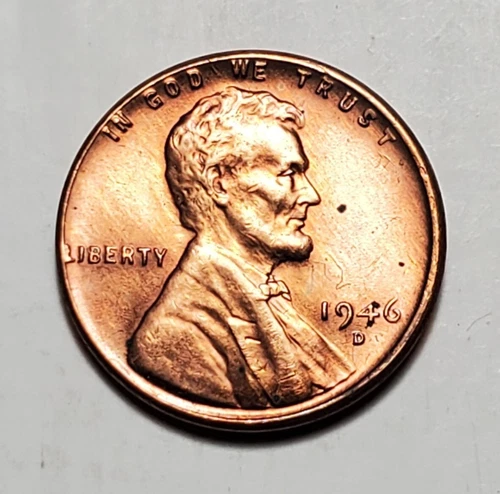 1946 D LINCOLN WHEAT PENNY UNC #C6856
