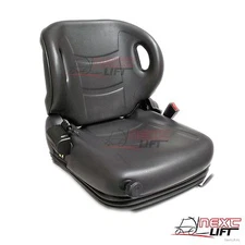 NEW MOLDED TOYOTA FORKLIFT SUSPENSION SEAT W/ SEATBELT & SWITCH PREMIUM QUALITY!