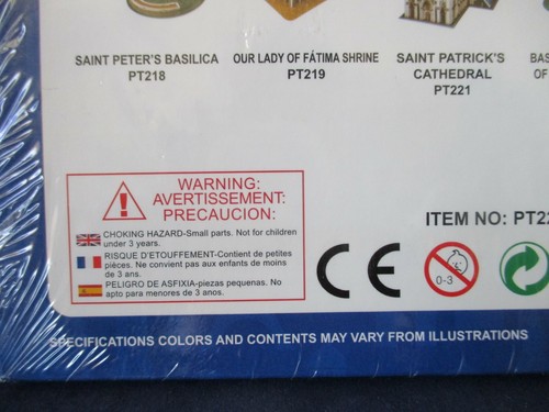 Nortre Dame De Paris Cathedral Milagros 3D Puzzle 40 pc New Sealed PT220 - Picture 10 of 11