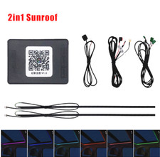 2Pcs LED Light Strip Car Sunroof Atmosphere Lamp RGB Colorful Ambient Decoration