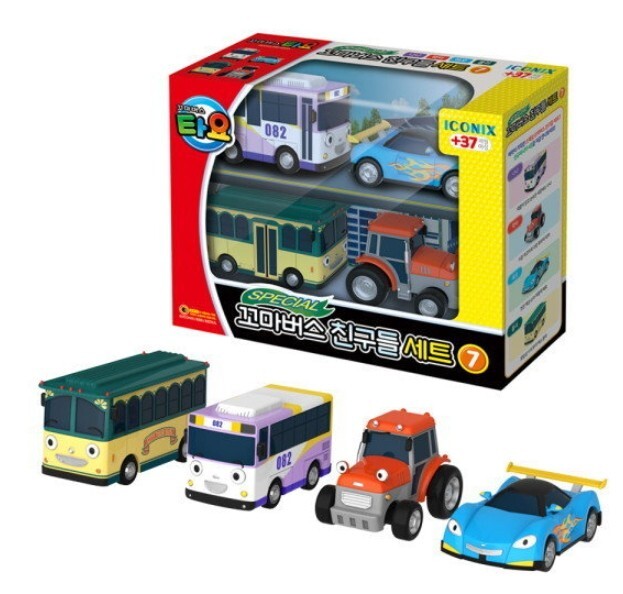 TAYO Special The Little Bus Friends Bus Set 07 -Nana, Leo, Rolly