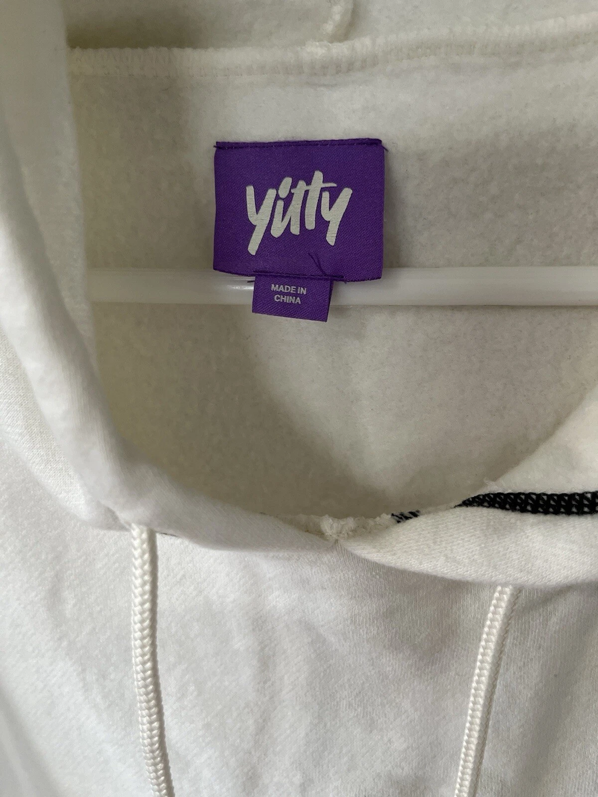 OFF WHITE Felpa con cappuccio Yitty donna Major Label manica lunga EP taglia 2X