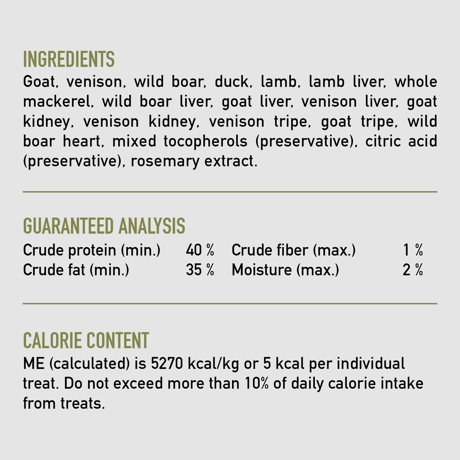 ORIJEN Freeze Dried TUNDRA Dog Treats 3.25oz High Protein Natural Snack