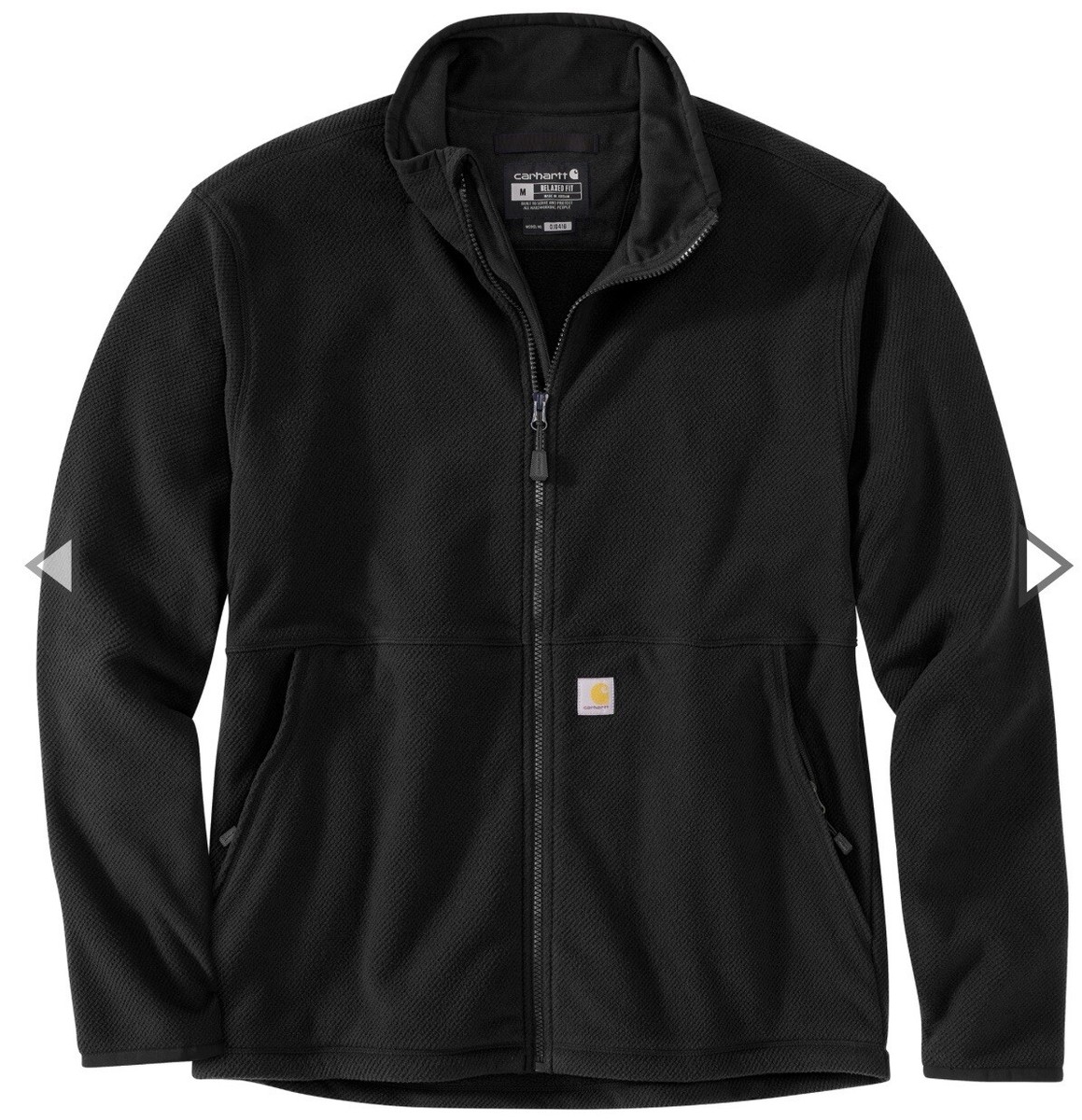 Carhartt Men's Full Zip Fleece Jacket Sherpa Fleece Black
