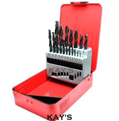 Bohrer Set 1mm-10mm HSS-R rollgeschmiedet Jobber Bohrer im Metallkoffer 19-teilig