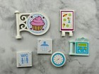 Lego Bulk Lot Parts All (Stickers) FRIENDS Tiles Signage Cupcakes Food Clock — photo 1