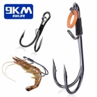15Pcs Double Live Shrimp Hooks Set Catfish Fishing Hooks Shrimp Holder Hooks