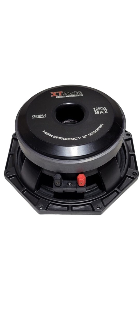 XT AUDIO XT-E8PA-3 SPEAKER 8 INCH MIDRANGE 1200W MAX | eBay