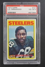 1972 Topps L.C. Greenwood #101 Rookie PSA 4 Pittsburgh Steelers DA1170