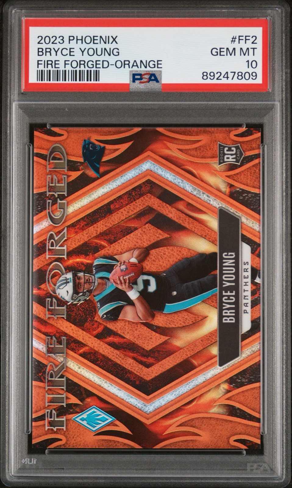 2023 Panini Phoenix - Fire Forged Bryce Young #FF-2 Orange /99 (RC) PSA 10