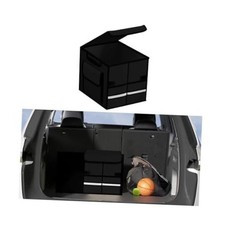 Car Trunk Organizer with Lid Collapsible Oxford Cloth Black