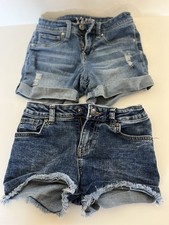 Youth Girl Shorts 1x Cat And Jack Size 8, 1x YMI Girl Size 10 Lot of 2