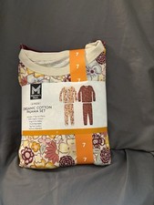 NWT 4 Piece Set Organic Cotton Pajama Set Girls Size 7 SKU TR121