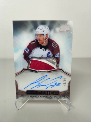 Upper Deck 2022 NHL Gabriel Landeskog Colorado Avalanche On Card Auto Patch /49