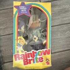 Mattel Rainbow Brite Indigo Doll w/ Hammy Sprite 10in MPN 7549 Orig Box