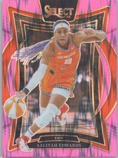 2025 Panini Select WNBA #32 Aaliyah Edwards Pink Flash Prizms