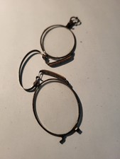 Vintage Folding Eyeglasses Spectacles Oval-shaped Glass