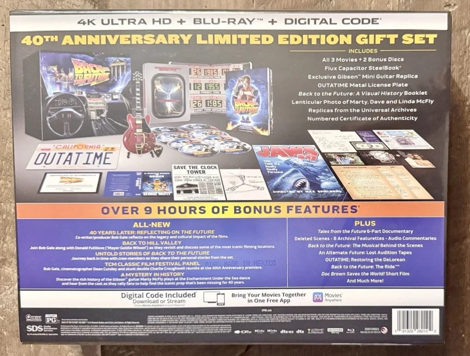 Back to the Future 40th Anniversary 4K Trilogy Amazon Steelbook Giftset PRESALE - Image 2 of 4