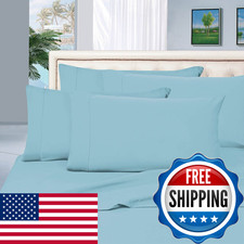 Elegant Comfort 1500 Thread Count Egyptian Quality 6 Piece Wrinkle And Fade