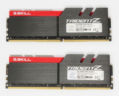 G.Skill TridentZ 32 GB (2x16GB) F4-3200C16D-32GTZ DDR4-3200 RAM (#36121)