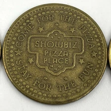 Vintage Showbiz Pizza Place Play Value Token