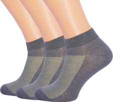 3 Pack Unisex Ultra Thin Breathable Dry Fit Low Cut Running Ankle Socks