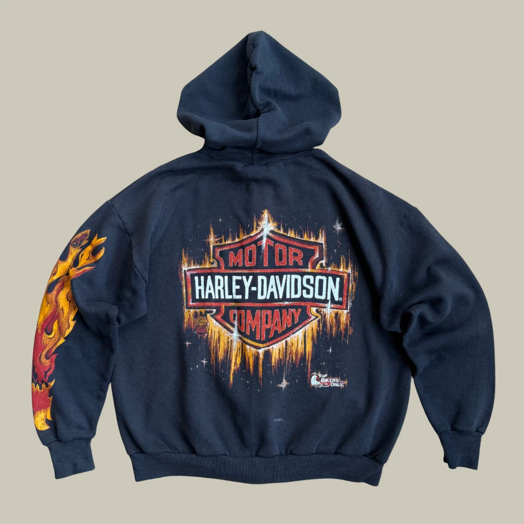 harley davidson zipper hoodie products for sale | eBay