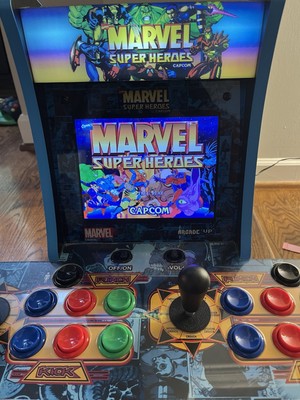 その他 Arcade1Up Marvel Super Heroes Arcade1Up Marvel Super Heroes 2 Player Countercade : Amazon